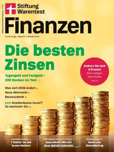 Stiftung Warentest Finanzen Magazin - Jahresthema 2026