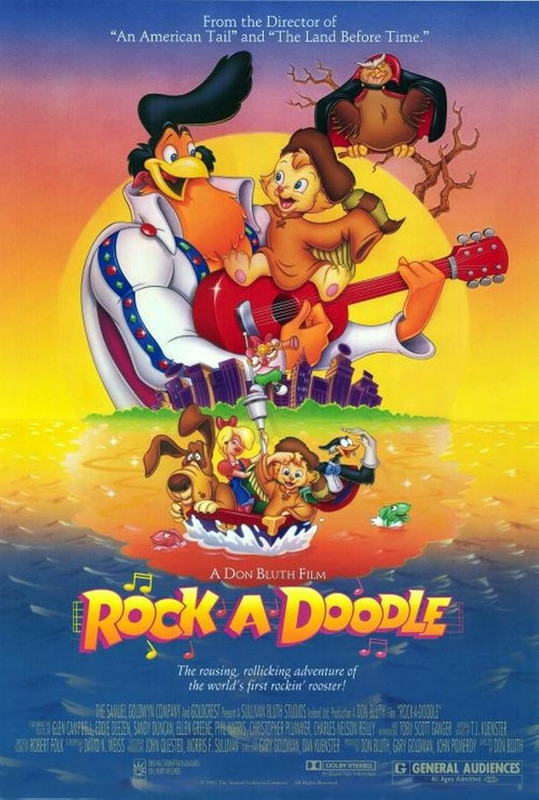 Rock-A-Doodle 1991 Open Matte Dual Complete PAL DVD Kinowelt - AlanSmithee