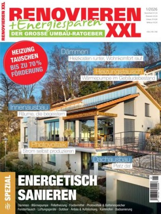 Renovieren + Energiesparen Magazin - Jahresthema 2026
