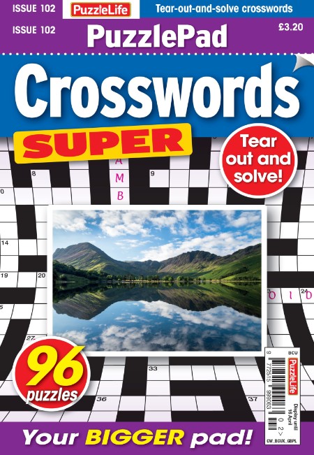 PuzzleLife PuzzlePad Crosswords Super - March 2026