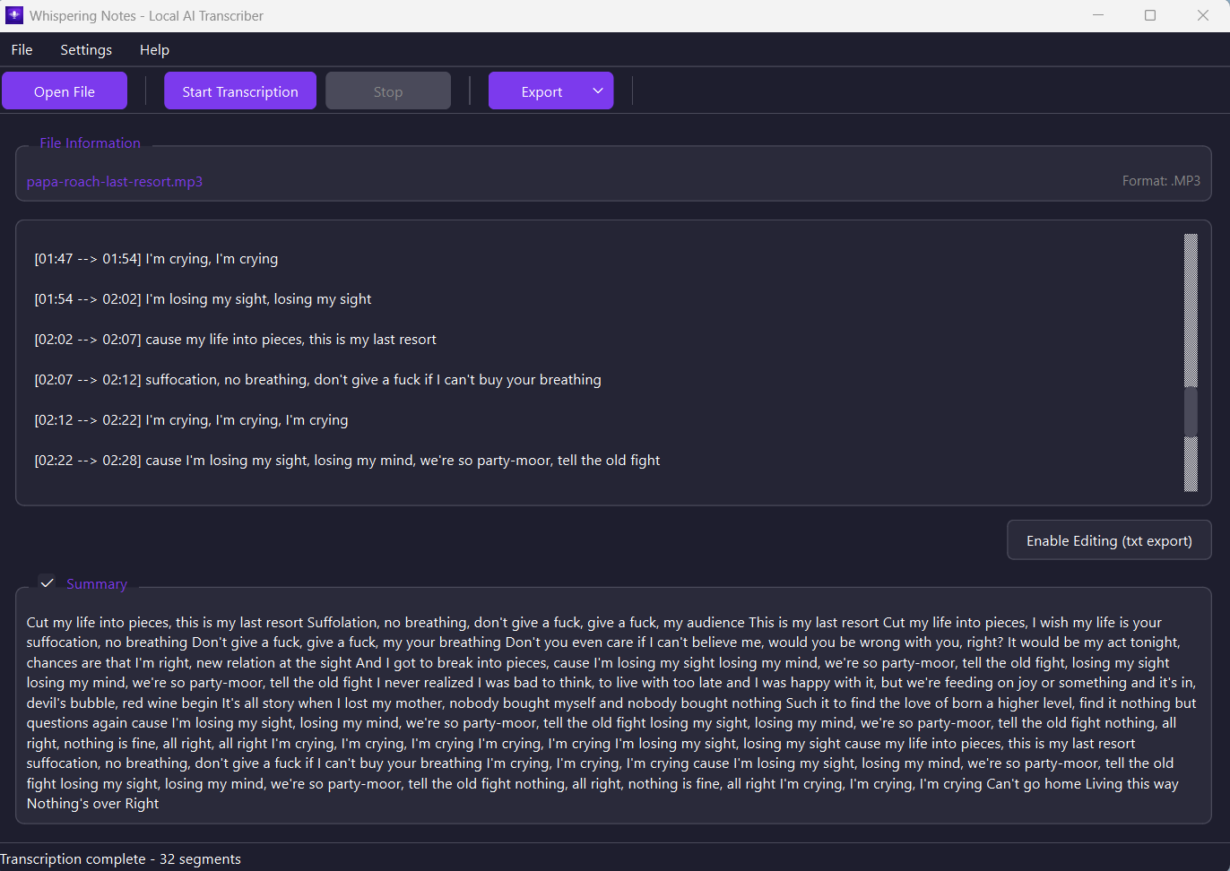 Whispering Notes AI v1